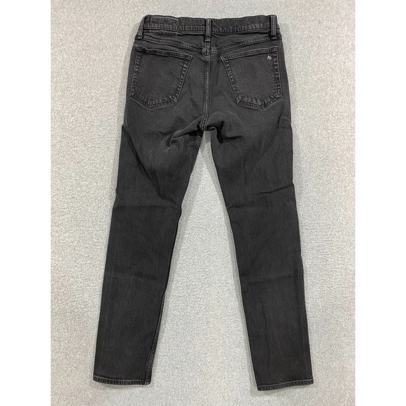 Rag and Bone Jeans Mens 31x32 Black Standard Issue Fit 2 Slim Zip Fly Casual - Picture 9 of 10